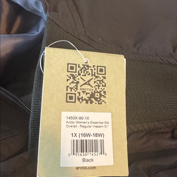 Arctix Black Women’s Insulated Ski Bib Never Worn NWT Sz 1X Water resistant - Picture 12 of 12